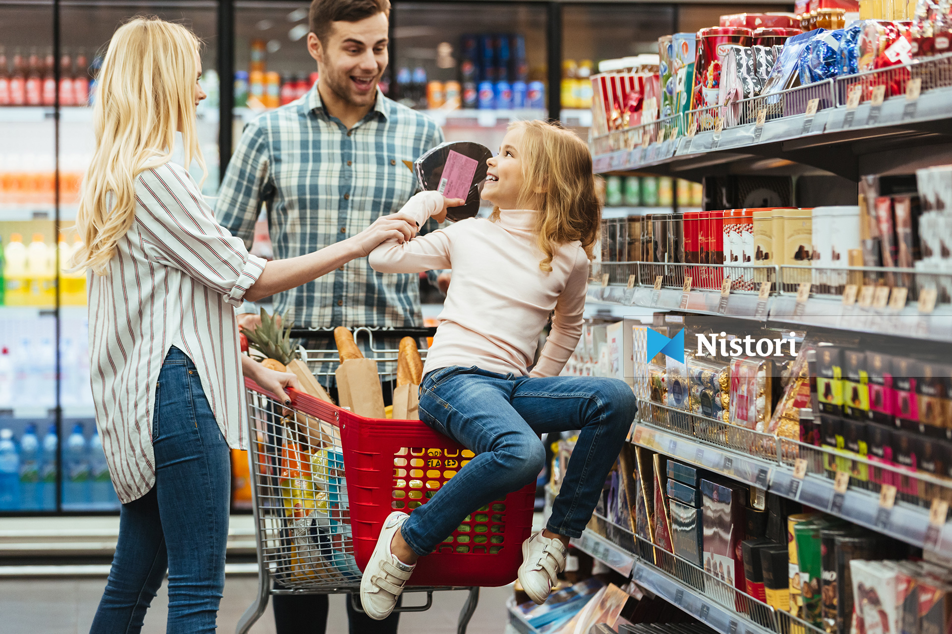 I like market. Семейный шоппинг. Магазинная девушка. Семья в супермаркете. Магазинная девушка z.