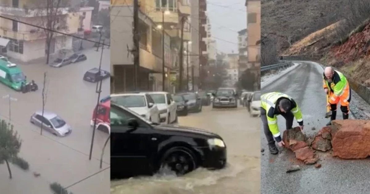 Përmbytje në Shqipëri  pezullohet mësimi në Durrës