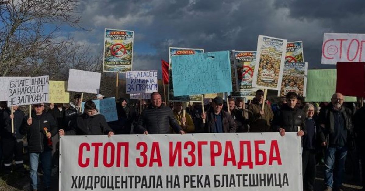  Pa të nuk ka jetë  nuk ka ushqim    Banorët e Bllatecit e ruajnë lumin nga investitori i një hidrocentrali të vogël