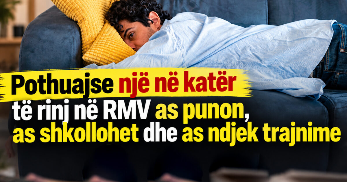 Pothuajse një në katër të rinj në RMV as punon  as shkollohet dhe as ndjek trajnime