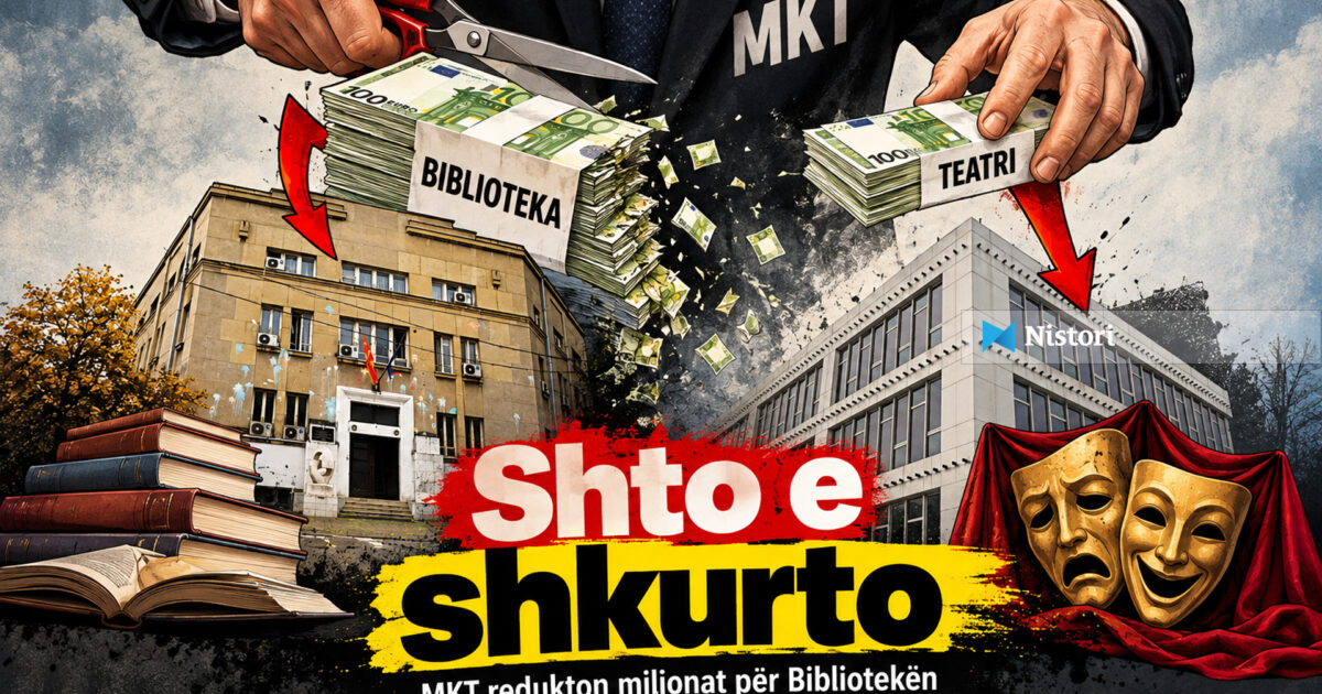  Shto e shkurto    MKT redukton milionat për Bibliotekën dhe Teatrin e Tetovës