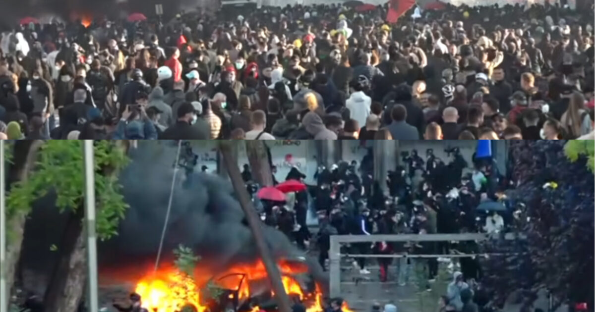 skena-lufte-ne-tirane-tym-e-flake-ne-shume-pjese-te-qytetit-protestuesit-shperthejne-drejt-policise-video