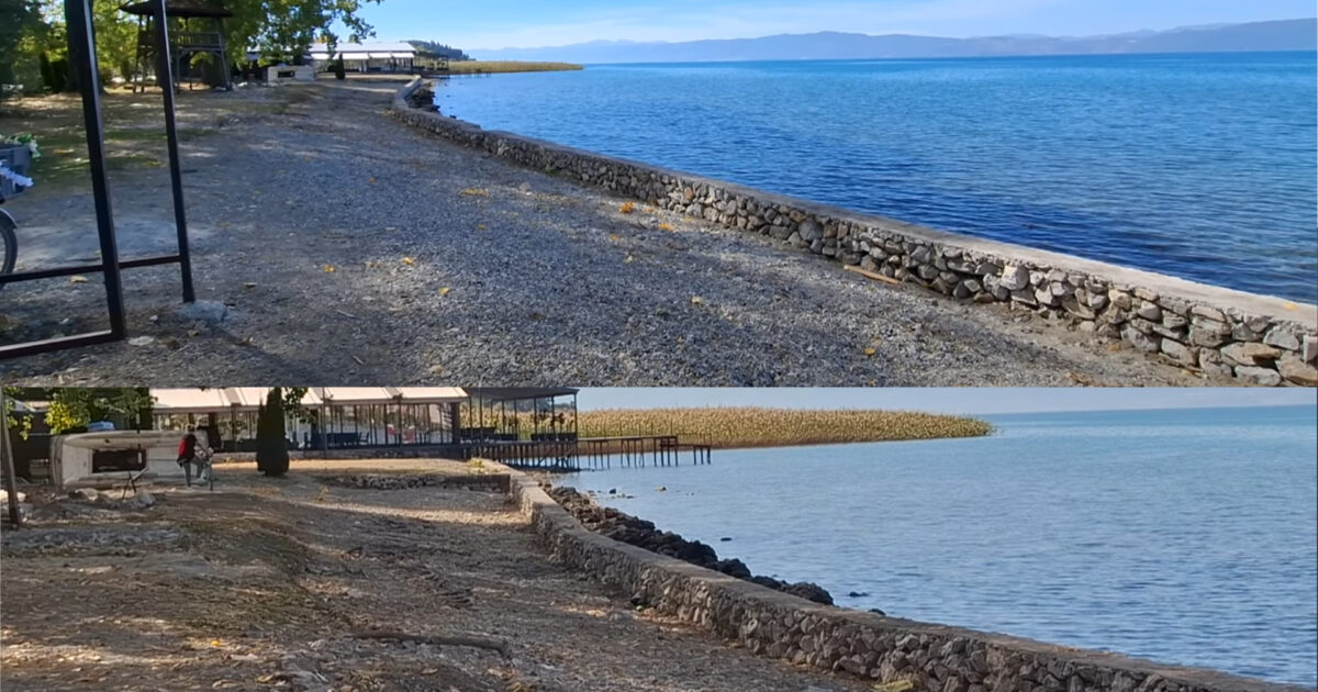 Një tjetër hapësirë publike po humbet në Ohër  Ngrihet muri  kryetari nuk e di çfarë po ndërtohet