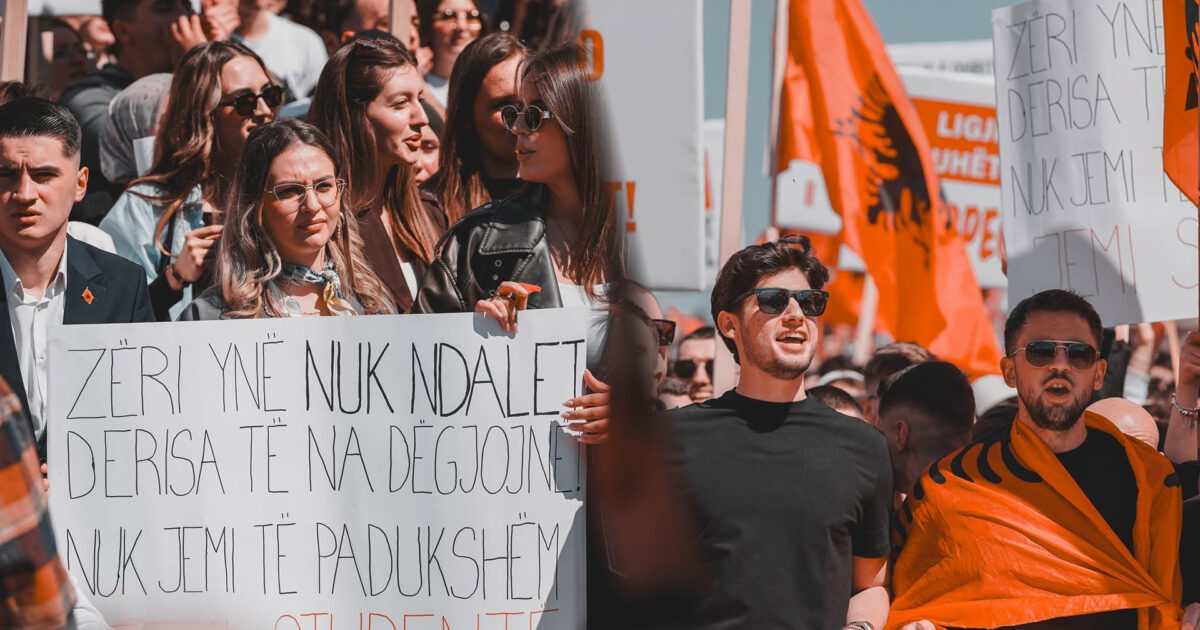 Studentët nuk lëshojnë pe  provimi i Jurisprudencës 100  në shqip  ndryshe vazhdojmë protestat